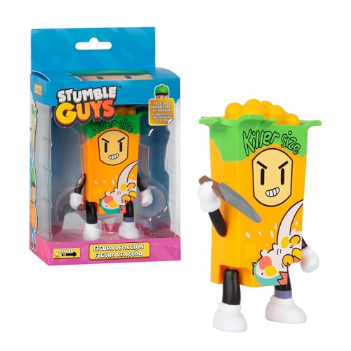 Bizak Stumble Guys Cerial Killer, 11 cm, bewegliche Action-Figur, offizielle Lizenz, Sammler, Erwachsene Fans und Jungen oder Mädchen ab 8 Jahren (64116012) von Bizak