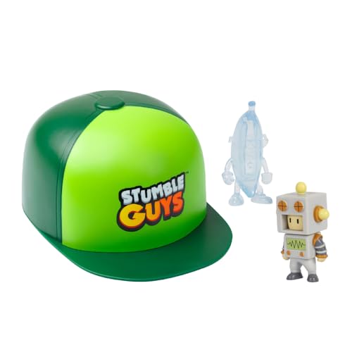 Bizak Stumble Guys Pack 64112700 Mütze mit 2 beweglichen Überraschungsfiguren, 5 cm, offiziell lizenziert von Videospiel, Sammler, Fans und Jungen oder Mädchen von Bizak