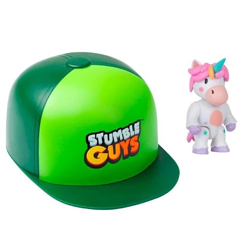 Bizak Stumble Guys Pack Cap mit 1 beweglicher Überraschungsfigur, 7,5 cm, offiziell lizenziert für Videospiel, Sammler, Erwachsene Fans und Jungen oder Mädchen (64113700) von Bizak