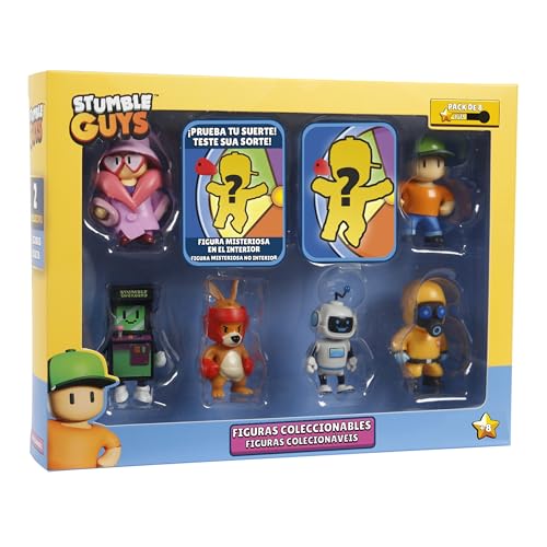 Bizak Stumble Guys Pack mit 8 Actionfiguren, Boxing Roo + Mr Stumble, Sammelfiguren, offizielle Lizenz des Abschuss-Videospiels, Erwachsene Fans und Jungen oder Mädchen ab 8 Jahren (64112072-5) von Bizak