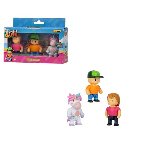 Stumble Guys Action-Figuren, 8 cm, Set 1, 2 Gruppen von Charakteren zum Sammeln, offizielle Lizenz des Videospiels für Erwachsene Fans und Jungen oder Mädchen ab 8 Jahren (64113003) von Bizak