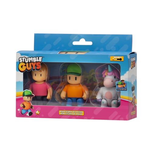 Stumble Guys Action-Figuren, 8 cm, Set 1, 2 Gruppen von Charakteren zum Sammeln, offizielle Lizenz des Videospiels für Erwachsene Fans und Jungen oder Mädchen ab 8 Jahren (64113003) von Bizak