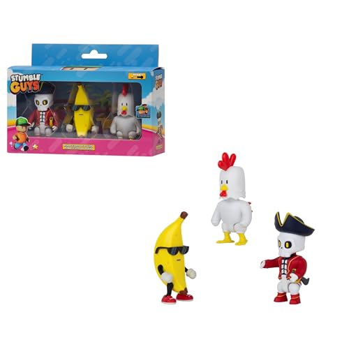 Stumble Guys Action-Figuren, 8 cm, Set 2, 2 Gruppen von Charakteren zum Sammeln, offizielle Lizenz des Spiels für Erwachsene Fans und Jungen oder Mädchen ab 8 Jahren (64113003) von Bizak