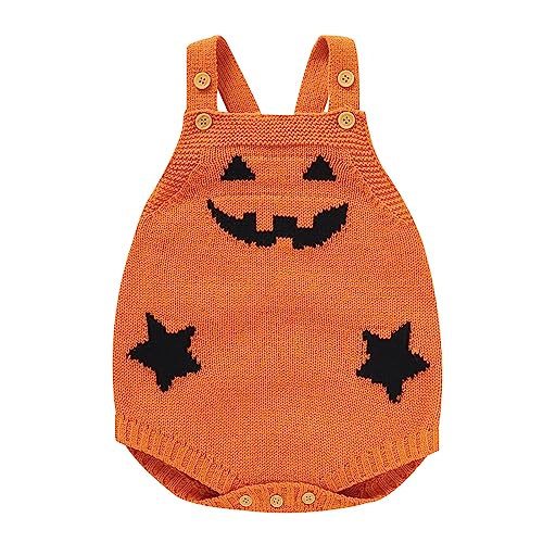 Bkazwe Baby Halloween Kostüm Babykleidung Set Body Strampler Halloween Outfits Halloween Kostüm Kinder Mädchen Jungen Kürbis Faschingskostüme für Pumpkin Halloween Party Kleidung von Bkazwe