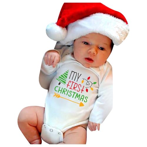 Bkazwe Baby Weihnachtskleidung Strampler Junge Mädchen Neugeborenes Weihnachten Kostüm Kinder Weihnachtsmann Kostüm Weihnachtsoutfit Baby Nikolaus Kostüm Baby Erstausstattung Neugebore von Bkazwe