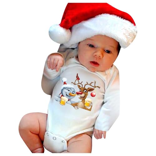 Bkazwe Baby Weihnachtskleidung Strampler Junge Mädchen Neugeborenes Weihnachten Kostüm Kinder Weihnachtsmann Kostüm Weihnachtsoutfit Baby Nikolaus Kostüm Baby Erstausstattung Neugebore von Bkazwe