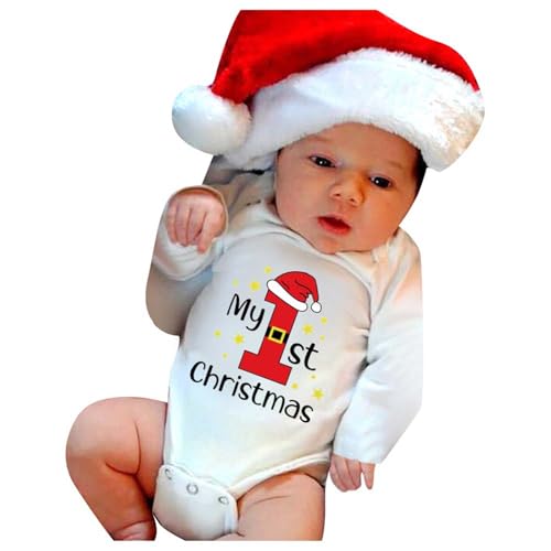 Bkazwe Baby Weihnachtskleidung Strampler Junge Mädchen Neugeborenes Weihnachten Kostüm Kinder Weihnachtsmann Kostüm Weihnachtsoutfit Baby Nikolaus Kostüm Baby Erstausstattung Neugebore von Bkazwe