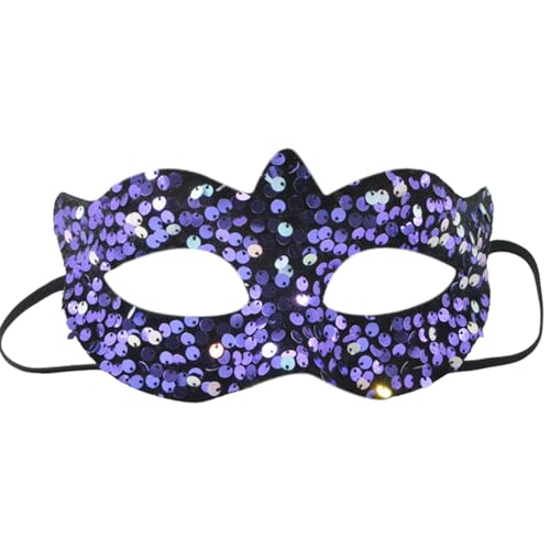 Bkazwe Glänzende Pailletten Venezianische Maske Damen Maskerade Maske Venezianischen Gesichtsmaske Karnevalsmasken Masquerade Mask Karneval Karneval Dekorationen Venedig Karneval Mottoparty Kostüm von Bkazwe