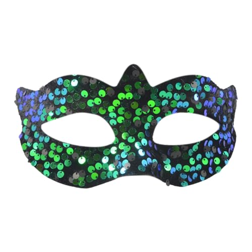 Bkazwe Glänzende Pailletten Venezianische Maske Damen Maskerade Maske Venezianischen Gesichtsmaske Karnevalsmasken Masquerade Mask Karneval Karneval Dekorationen Venedig Karneval Mottoparty Kostüm von Bkazwe