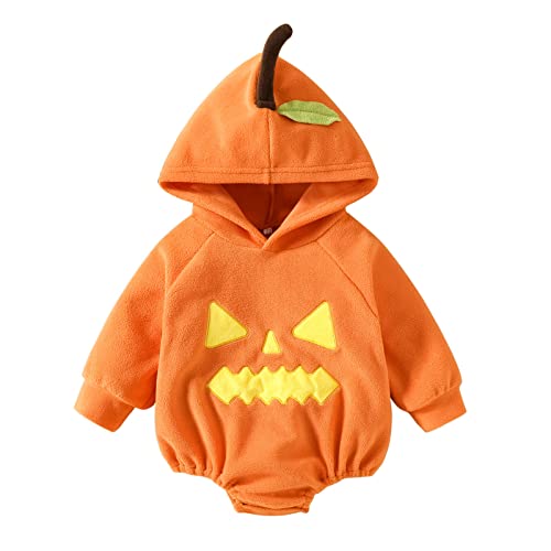 Bkazwe Halloween Kostüm Kürbis Kinder Halloween Kostüm Body Strampler Halloween Outfits Unisex Baby Strampler Set Karneval lustig Party Cosplay Kleidung für Halloween,Karneval,Cosplay von Bkazwe