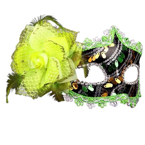 Bkazwe Maskerade Spitzenmasken für Damen Maskerade Maske Venezianischen Gesichtsmaske Karnevalsmasken Karneval Abschlussball Maske Mardi Gras Deecorations für Halloween Karneval Abendkleid von Bkazwe