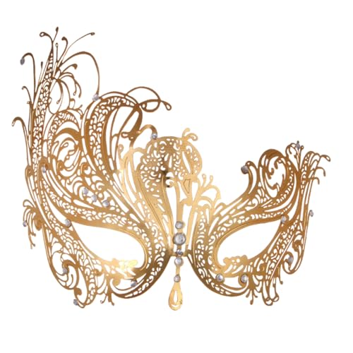 Bkazwe Maskerade Spitzenmasken für Damen Maskerade Maske Venezianischen Maskerade Maske Maskenball Masken Kostüm Masquerade Mask für Karneval Venedig Karneval Mottoparty Kostüm Maske von Bkazwe