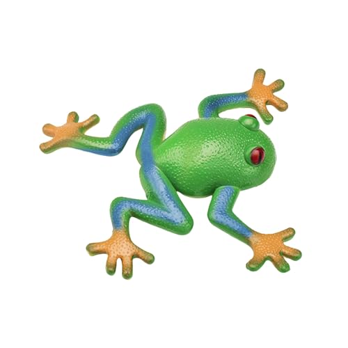 Bkazwe Sensory FidgetToy Gummi Simulation Frosch DehnbaresSpielzeug Stressabbau SensorischesSpielzeug Parodie Stress Vent für Kinder Erwachsene FroschSpielzeug (Green, One Size) von Bkazwe