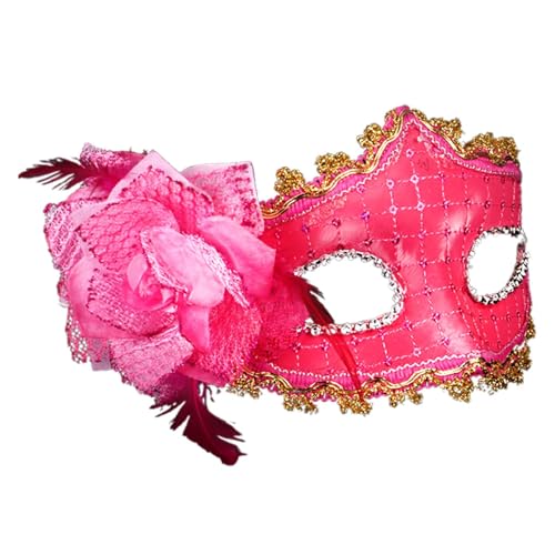 Bkazwe Venezianische Maske Damen Herren venezianische Retro-Maske Maskerade Maske Maskenball Masken Kostüm Masquerade Mask Karneval Cosplay Kostüm für Karneval Abendkleid von Bkazwe