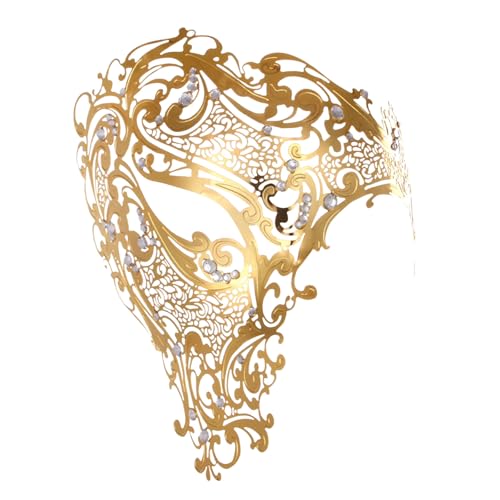 Bkazwe Venezianische Masken für Frauen Maskerade Maske Venezianischen Maskerade Maske Karnevalsmasken Masquerade Mask für Karneval Cosplay Kostüm für Karneval Abendkleid von Bkazwe