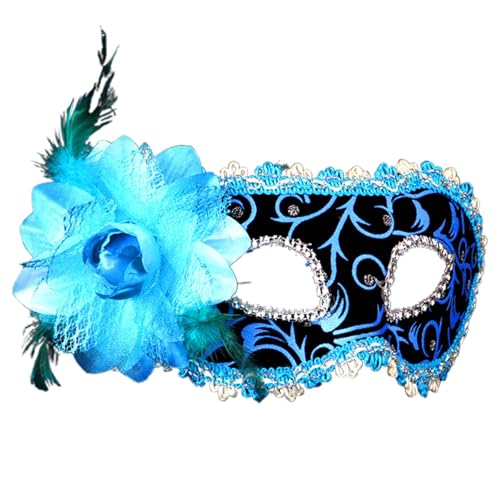 Bkazwe Venezianische Masken für Frauen venezianische Retro-Maske Gesichtsmaske Maskenball Masken Kostüm Masquerade Mask Karneval Mardi Gras Deecorations Venedig Karneval Mottoparty Kostüm Maske von Bkazwe