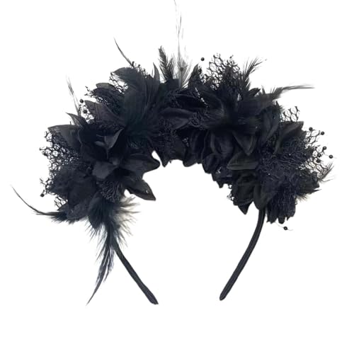 Feder Kopfschmuck Haarreif Vogel Karneval Haarschmuck Bunte Haarreifen Fascinator Regenbogen Papagei Federschmuck Brasilien Kostüm für Ostertag Hochzeit Carnival Party von Bkazwe