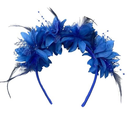 Feder Kopfschmuck Haarreif Vogel Karneval Haarschmuck Bunte Haarreifen Fascinator Regenbogen Papagei Federschmuck Brasilien Kostüm für Ostertag Hochzeit Carnival Party von Bkazwe