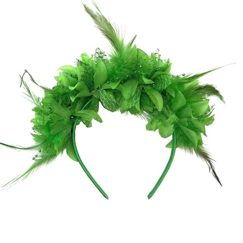 Feder Kopfschmuck Haarreif Vogel Karneval Haarschmuck Bunte Haarreifen Fascinator Regenbogen Papagei Federschmuck Brasilien Kostüm für Ostertag Hochzeit Carnival Party von Bkazwe