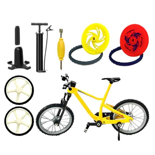 Bkljkf Finger BMX Spielzeug, BMX -Fingerzyklus | Zyklusschmuckspielzeug mit abnehmbaren Teilen,Miniatur -Schreibtisch Outdoor Sportverzier für Bücherregal, Fensterbank, Bett von Bkljkf