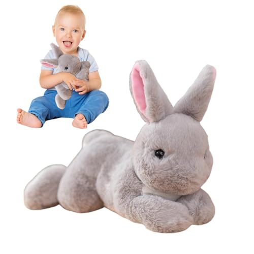 Bkljkf Kaninchenplüsch, niedlicher Hasenplüsch - Entzückende Hasenpuppe,Kindergartendekor schläen beruhigende Spielzeug, Huggable Kinder Spielzeugzimmerdekoration für Sofa Bett Couch von Bkljkf