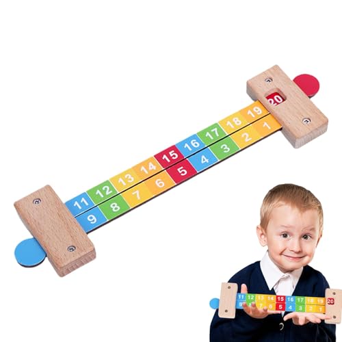 Bkljkf Kinder Lernen Spiele, Slide Lineal for Mathematics | Lernen Sie Zahlen Herrscher Holzvorschule Lernspielzeug,Schulunterrichtshilfen lustige Vorschulmathematikspiele für Kinder Mädchen von Bkljkf