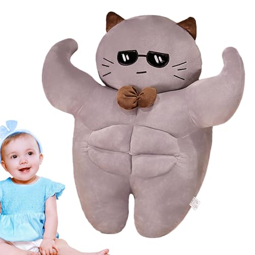 Bkljkf Muskelgefüllte Tier, niedliche Tierplüscheln - Cartoon Stoffed Doll Animal Toy Throw Pillow | Lustige Plüschpuppen -Heimdekoration, schlafender Begleiter zum Umarmen, Begleitung, Entspannung von Bkljkf