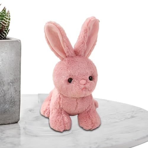 Bkljkf Realistischer Bunny Plüsch, realistischer - Kinder schlafen Spielzeugn - Zimmerdekorpuppe gefülltes Tier weich realistisches Kaninchenplüschspielzeug für Sofa Bettdekoration von Bkljkf