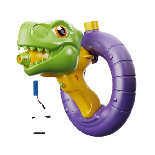 Bkljkf Wasser -Squirter, Wasserschützen für Kinder | Niedliche elektrische Dinosaurierhai -Wasser -Squirt Soakers,Wiederaufladbares Spitzen Poolspielzeug, 900 ml Tanksäure -Sommer -Party von Bkljkf