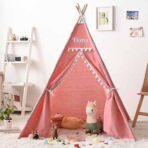 Bl4ckPrint - Tipi Zelt für Kinder personalisiert mit Name Spielzelt Tippi Kinderzelt Kinderzimmer Teepee Indianerzelt Outdoor Indoor von Bl4ckPrint