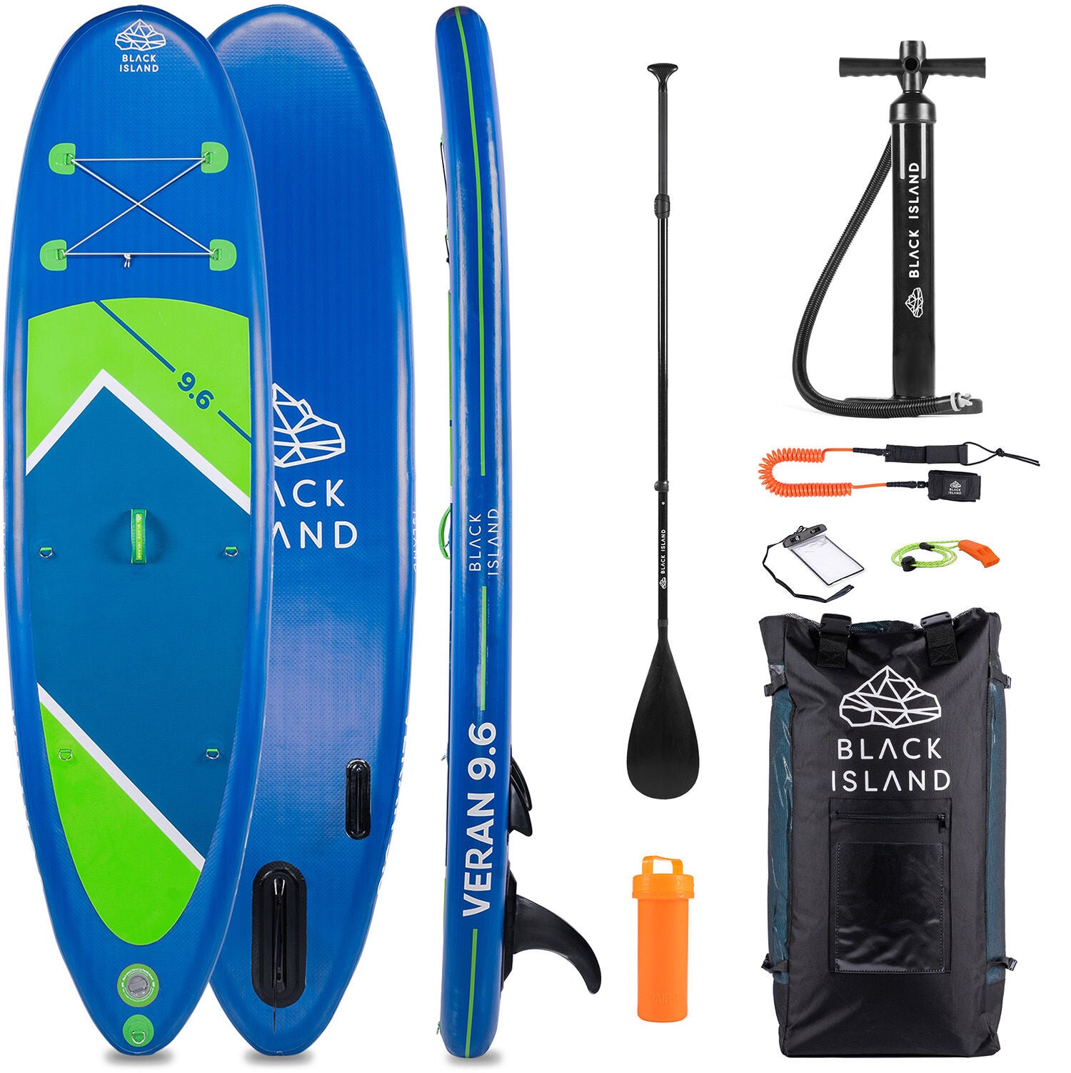 Black Island SUP-Board 9'6 Paket von Black Island