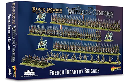 WarLord Black Powder Epic Battles Waterloo: French Infantry Brigade Military Table Top Wargaming Plastic Model Kit 312002001 von BlackPowder