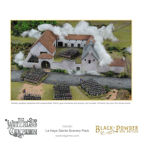 WarLord Black Powder Epic Battles: The Waterloo Campaign La Haye Sainte Scenery Pack Military Table Top Wargaming Plastic Model Kit 318810001 von Warlord Games