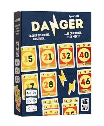 Blackrock Games Danger – Kartenspiel – lustig und taktisch – 3 bis 5 Spieler – ab 10 Jahren – schnell – Reflexion – Stimmung – Spielbox von Blackrock Games