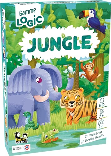 Blackrock Games Logic Jungle Reihe – französische Version – Bankiiiz Editions – Gesellschaftsspiel – Gesellschaftsspiel für Kinder – Solo-Modus – Logikspiel – Spiel 7 Jahre – Puzzle von Blackrock Games