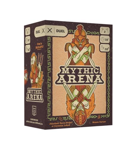 Blackrock Games Mythic Arena – Kartenspiel für 2 Spieler – kleines Format – Strategiespiel – ideal für Paare – ab 10 Jahren – schnelles Spiel in 15 Minuten – Grrre Games von Blackrock Games