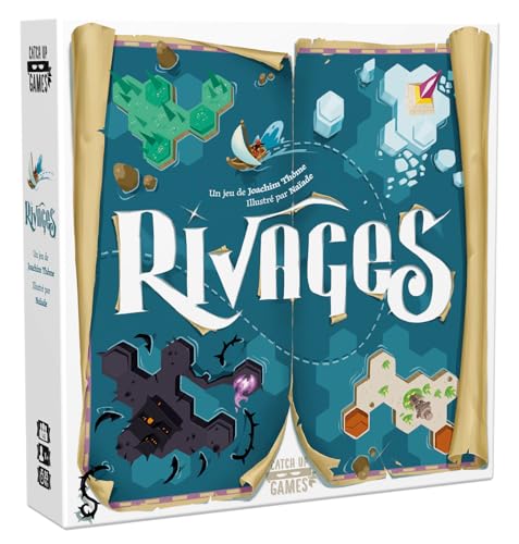 Blackrock Games Rivage – Erkundungsspiel – Ankreuzspiel – von 1 bis 5 Spielern – ab 8 Jahren – Taktik, Strategie und Reflexion – französische Version – Catch Up Games von Blackrock Games