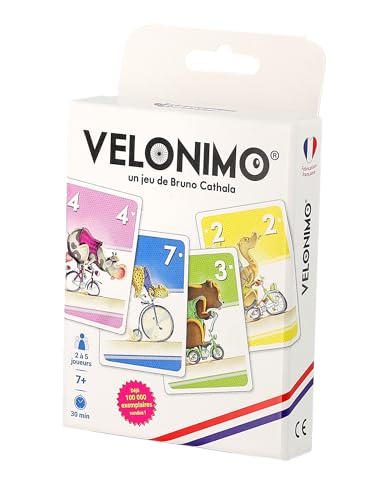 Blackrock Games Velonimo Pocket-Kartenspiel, Taschenformat, 7 Jahre und älter, 2 bis 5 Spieler, Bluff-Spiel, Kombinationsspiel, Familienspiel, Studio Stratosphères Blackrock Games Velonimo Pocket-Kartenspiel, Taschenformat, 7 Jahre und älter, 2 bis 5 Spieler, Bluff-Spiel, Kombinationsspiel, Familienspiel, Studio Stratosphères von Blackrock Games