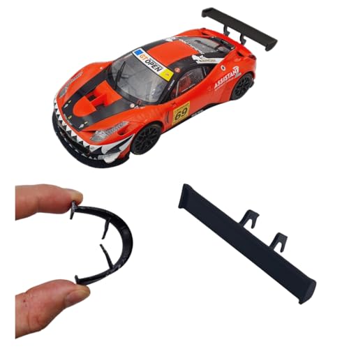 blackslot Flexibler Spoiler, Carrera Zubehör für 124 Ferrari 458 GT3, Carrera Bahn Zubehör, Tuning Kleinteil Ersatzteil von Blackslot