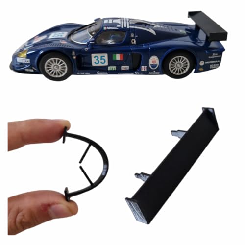 Blackslot Flexibler Spoiler für Carrera 132 Maserati MC12, Digital und Evolution, Tuning Kleinteil Ersatzteil Zubehör von Blackslot