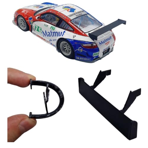 blackslot Flexibler Spoiler, Carrera Zubehör für 124 Porsche GT3 RSR, Carrera Bahn Zubehör, Tuning Kleinteil Ersatzteil von Blackslot