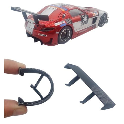 blackslot Flexibler Spoiler, Carrera Zubehör für 124 Mercedes-Benz SLS AMG GT3, Carrera Bahn Zubehör, Tuning Kleinteil Ersatzteil von Blackslot