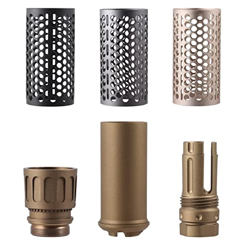 Worker - Flashhider Set Bronzefarben mit Einsätzen in Schwarz, Silber und Grau - - Dartblaster Modding - Blaster-Tuning & Zubehör von Blasterparts