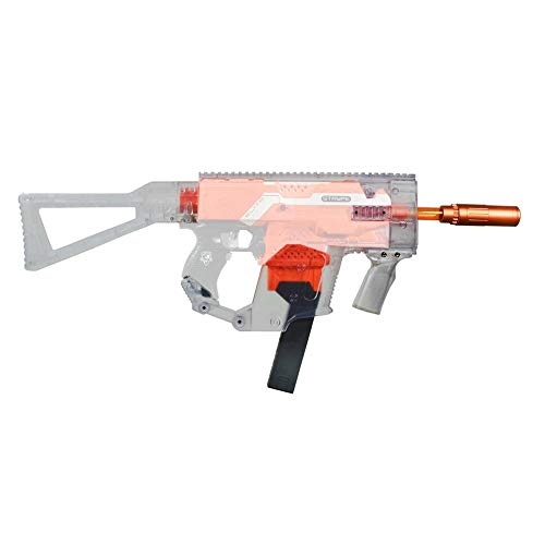 Worker - Kriss Vector Mod Upgrade Body Kit - Orange Muzzle - für NERF N-Strike Elite Stryfe - Transparent - Dartblaster Modding - Blaster-Tuning & Zubehör von Blasterparts