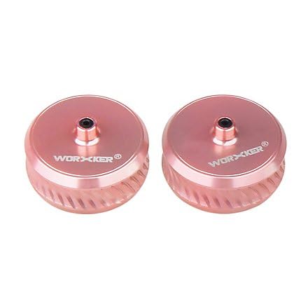 Worker - Schräg gezahnte konkave Flywheels aus Aluminium - Rosa - Dartblaster Modding - Tuning & Zubehör von Blasterparts