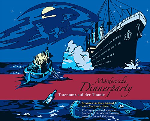 Mörderische Dinnerparty – Totentanz auf der Titanic - Krimidinner für zuhause für 6 bis 8 Personen/ spannendes Krimi Dinner Spiel/ Krimispiel für Erwachsene, Dunkles von Blaubart