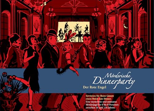 Blaubart Mörderische Dinnerparty – Der Rote Engel - Krimidinner für zuhause 6 bis 8 Personen - spannendes Krimi Dinner Spiel - Krimispiel für Erwachsene Blaubart Mörderische Dinnerparty – Der Rote Engel - Krimidinner für zuhause 6 bis 8 Personen - spannendes Krimi Dinner Spiel - Krimispiel für Erwachsene von Blaubart