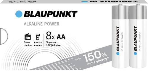 Blaupunkt Mignon (AA)-Batterie Alkali-Mangan 1.5V 8St. von Blaupunkt