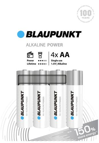 Blaupunkt Mignon (AA)-Batterie Alkali-Mangan 1.5V 4St. von Blaupunkt