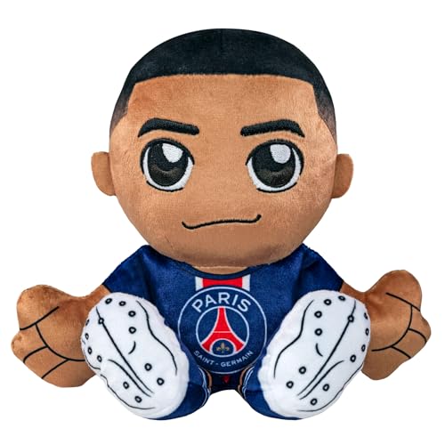 Bleacher Creatures PSG Kylian Mbapp Kuricha Plüsch 20,3 cm – weicher Chibi inspirierter Fußball-Superstar von Bleacher Creatures